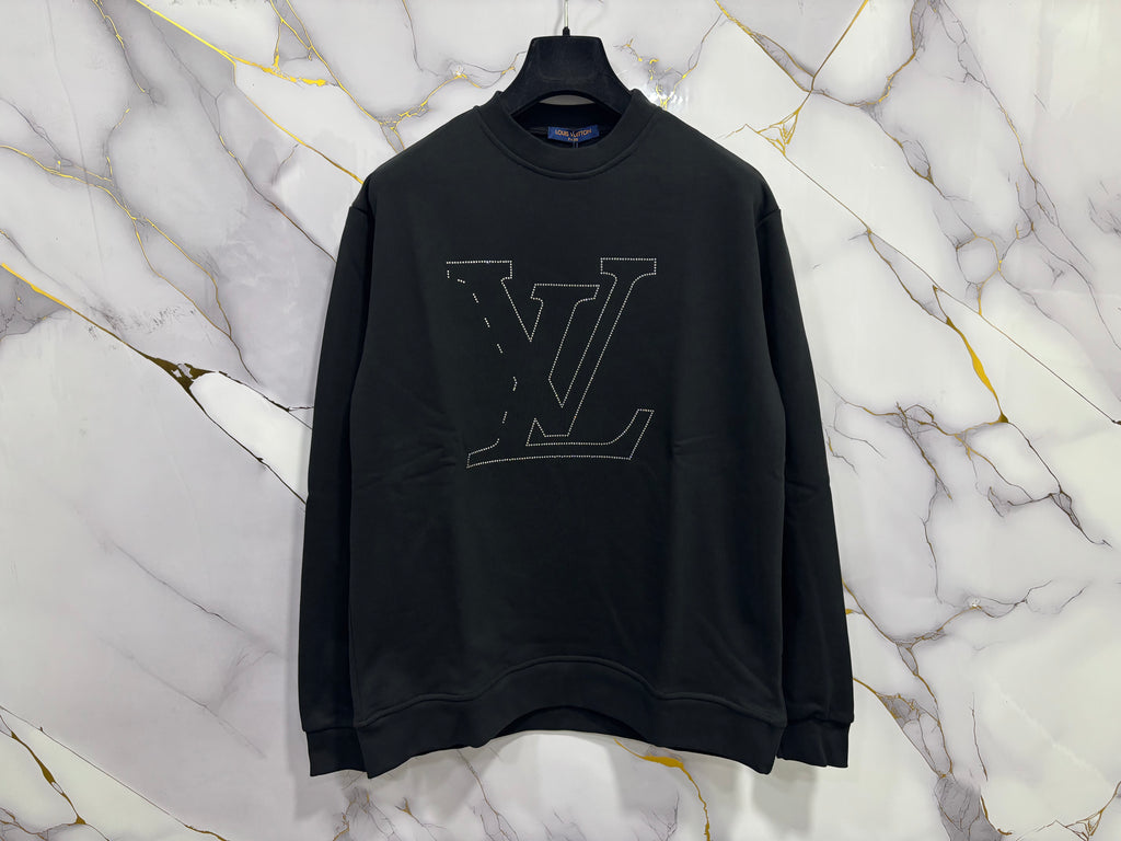 FELPA LV (LOGO GRANDE BRILLANTINATO)
