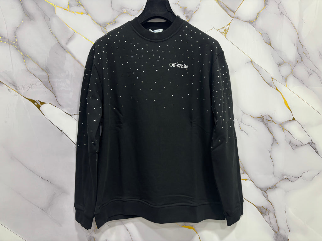 FELPA OFF-WHITE BRILLANTINATA