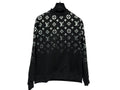 FELPA LV OLOGRAMMA black sweatshirt featuring iconic LV pattern design